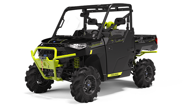 RANGER XP® 1000 High Lifter Edition 3 Seat Onyx Black with Lime Squeeze Accents